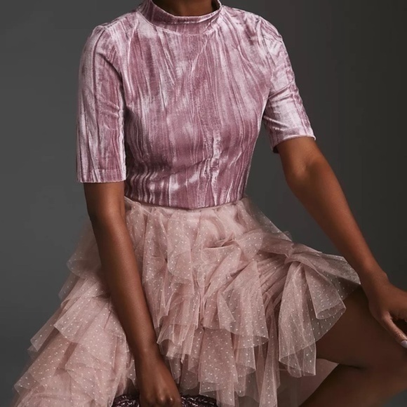 Pilcro Velveteen Mock-Neck Top - Picture 2 of 4